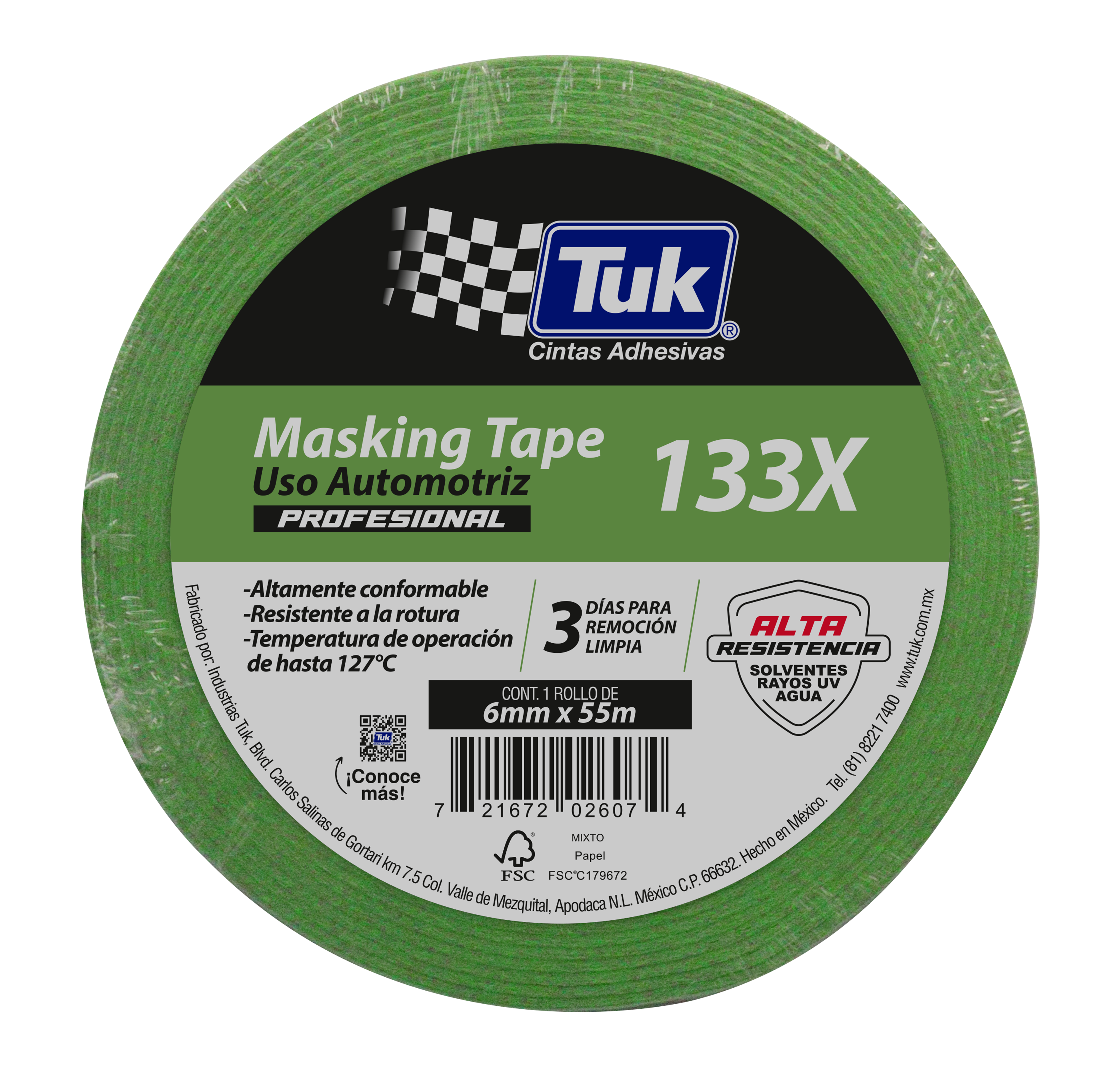 133X - Cinta Masking de Grado Master para Uso Industrial - Imagen 3
