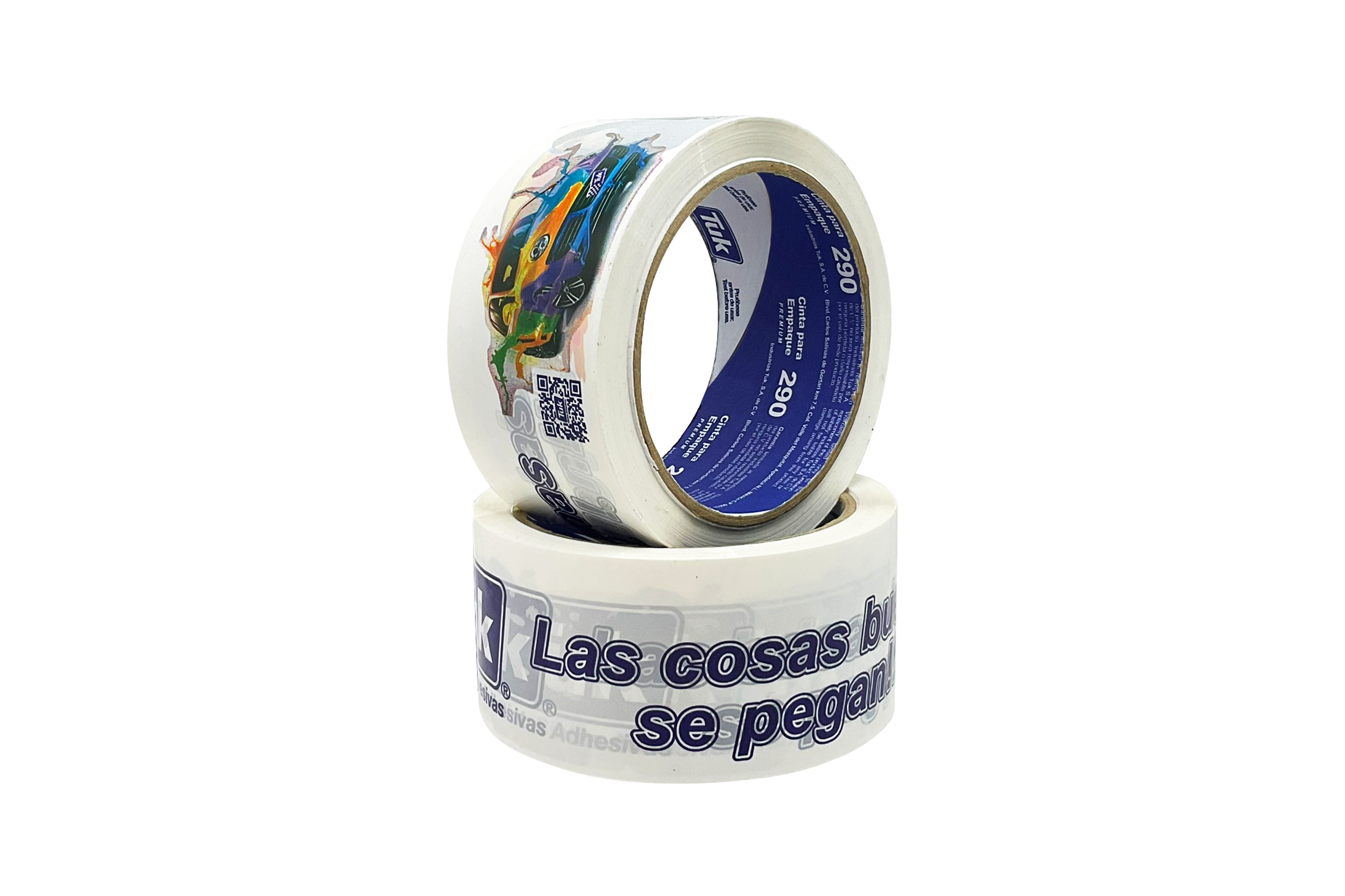 290 - Cinta Blanca Acrílica para Empaque de 2 Milésimas - Image 2
