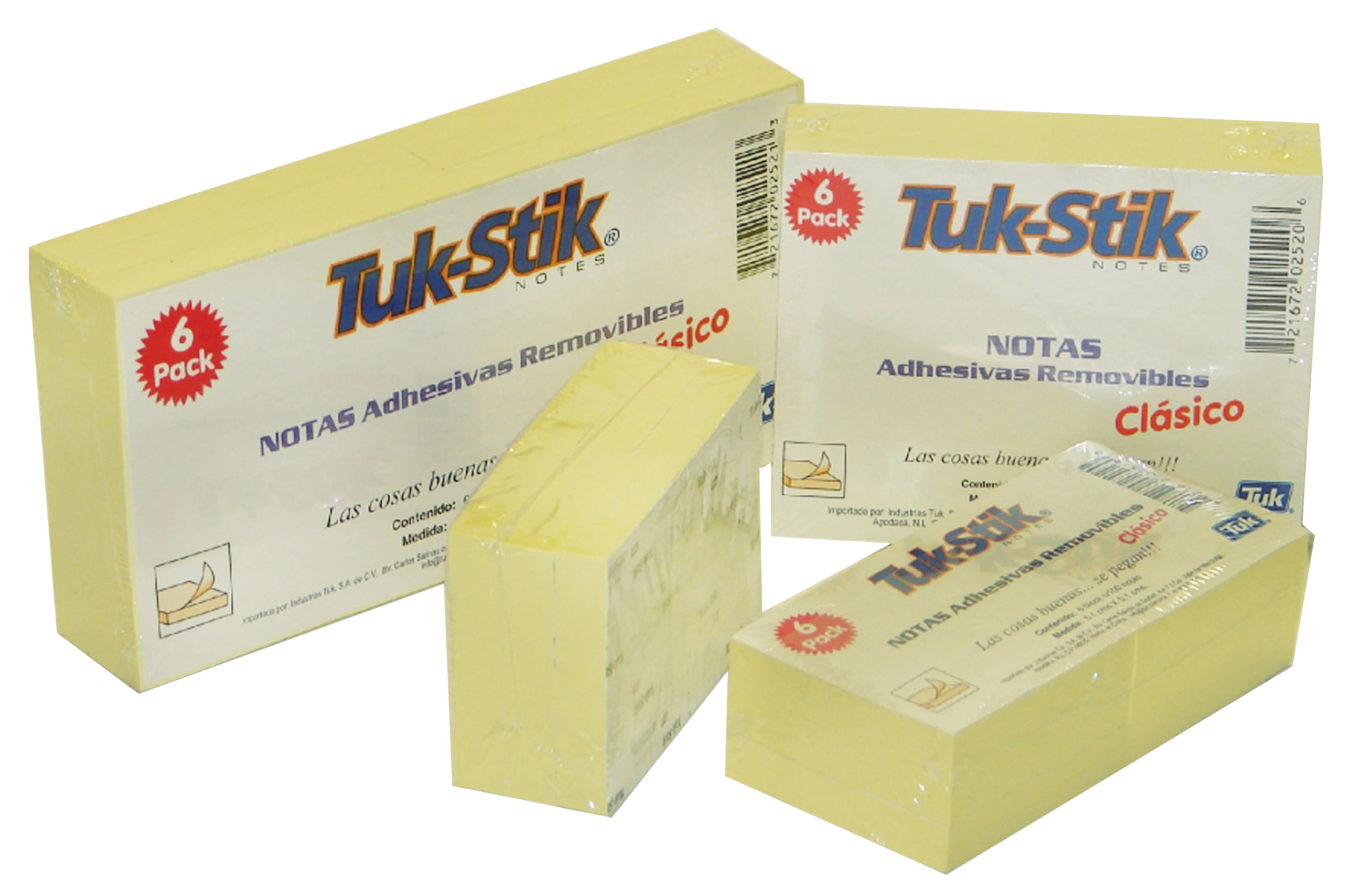 Tuk-Stik - Notas Adhesivas Removibles de Color Amarillo - Imagen 2
