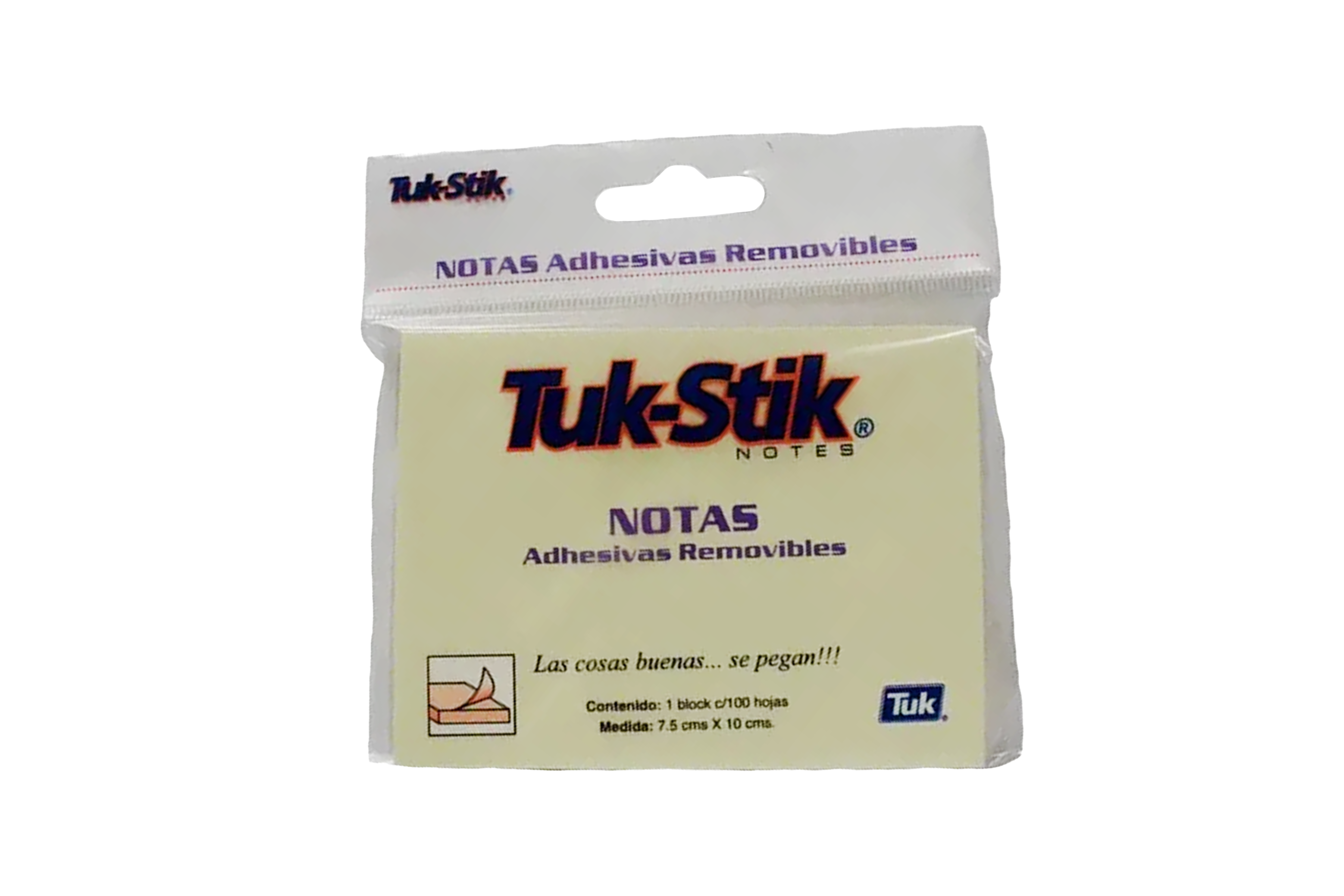 Tuk-Stik - Notas Adhesivas Removibles de Color Amarillo